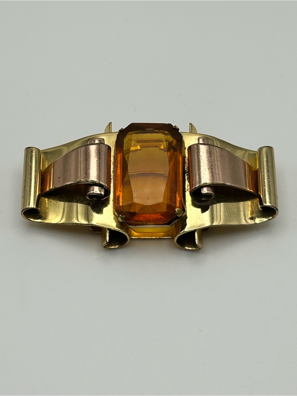 1940s Coro bow brooch